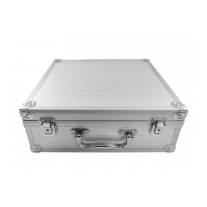 Silver briefcase