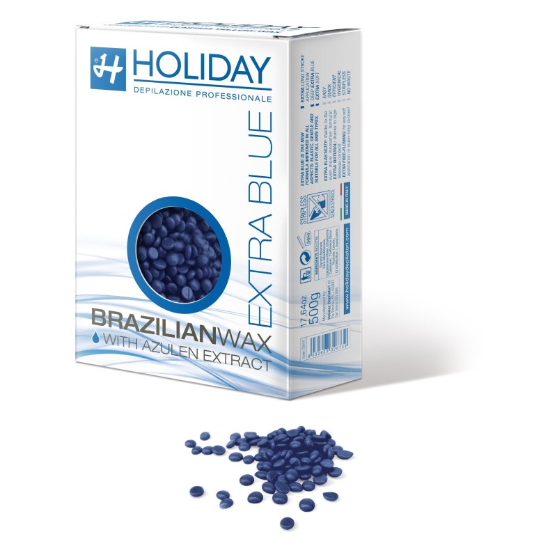 EXTRA BLUE Brazilian Elastic Wax 500gr Drops