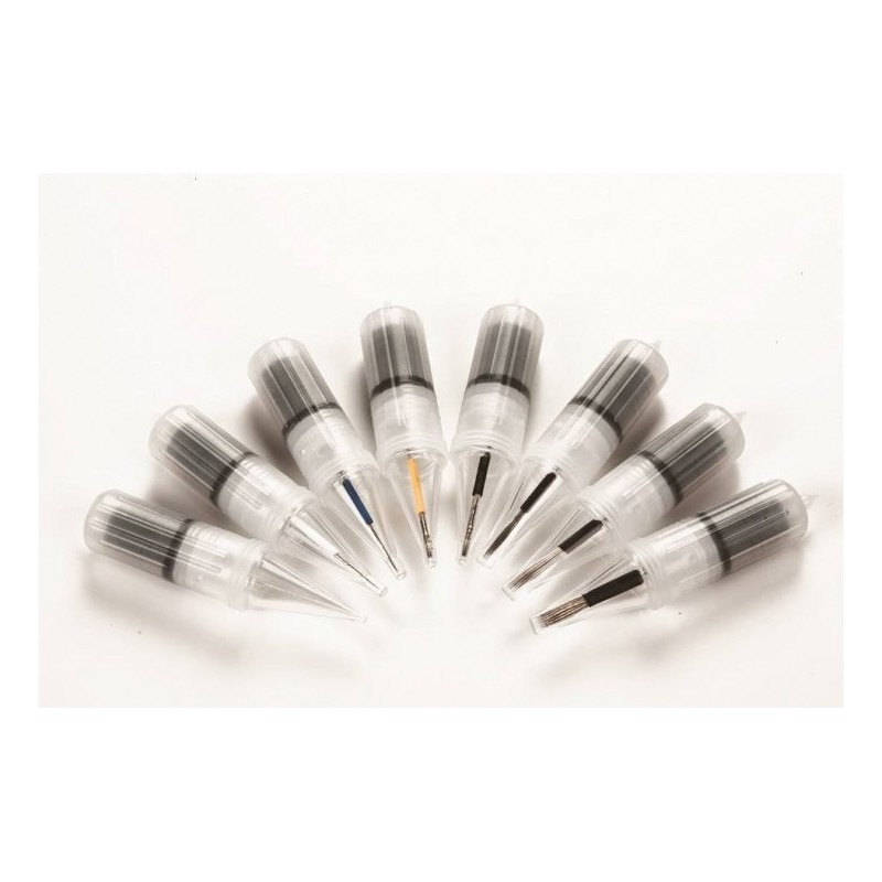 Cartuccia Tpc con ago a 3 punte flat (punte in fila) 1pz