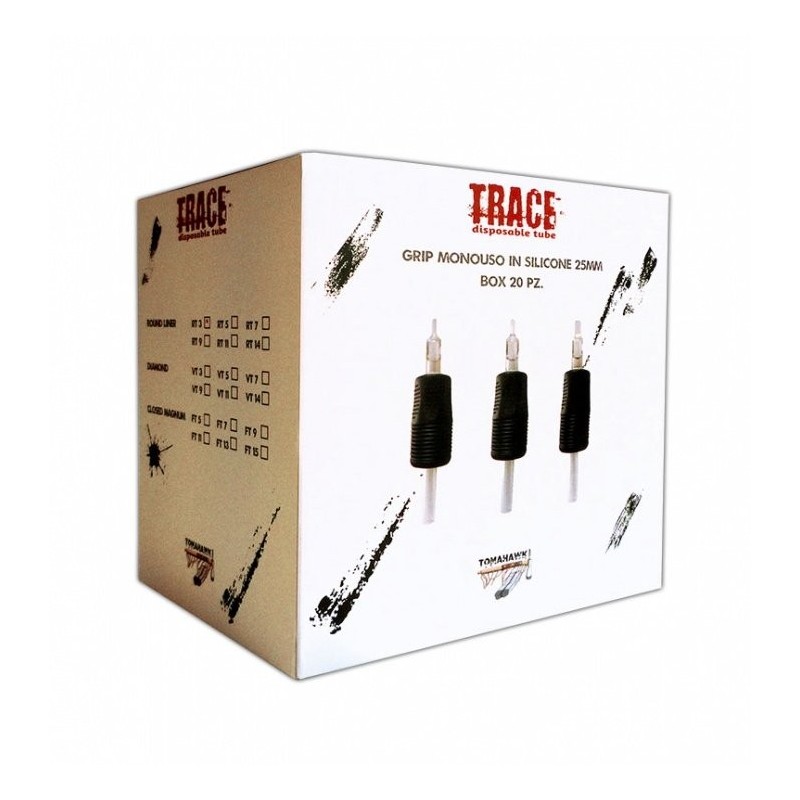 Grip Trace in Silicone Round Liner 25mm Box 20pz.