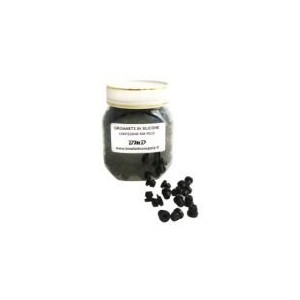 Grommets In Silicone Black
