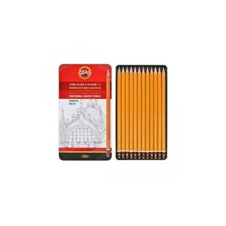 KOH-I-NOOR Professional Graphite Pencils - 12 pz.