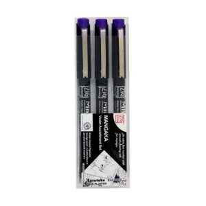 Set 3 Penne Nere Mangaka Zig